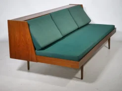 Pamono Mid-Century Teak Daybed, 1960s><noscript><img width=