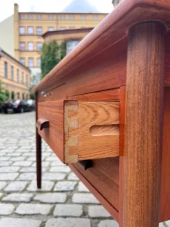 New Pamono Mid-Century Teak Desk, Denmark