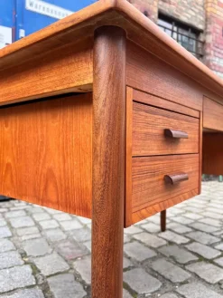New Pamono Mid-Century Teak Desk, Denmark