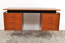 Pamono Mid-Century Teak Desk from Tijsseling Nijkerk, 1960s><noscript><img width=
