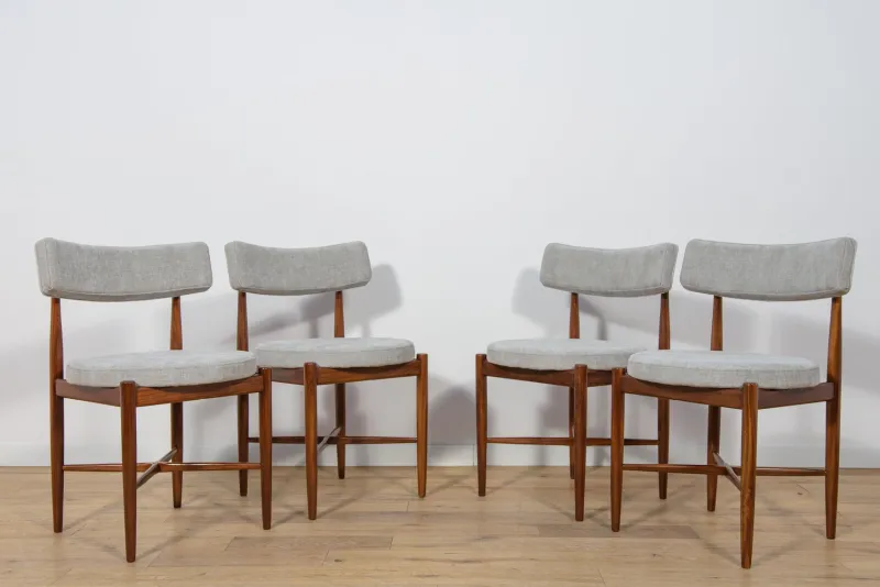 Pamono Mid-Century Teak Dining Chairs by Ib Kofod Larsen for G-Plan, 1960s, Set of 4> Side Chairs & Dining Chairs