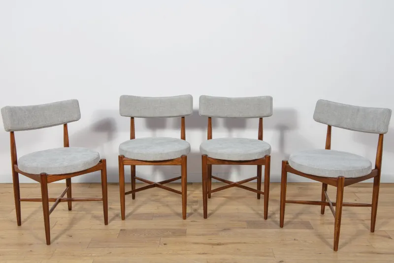 Pamono Mid-Century Teak Dining Chairs by Ib Kofod Larsen for G-Plan, 1960s, Set of 4> Side Chairs & Dining Chairs