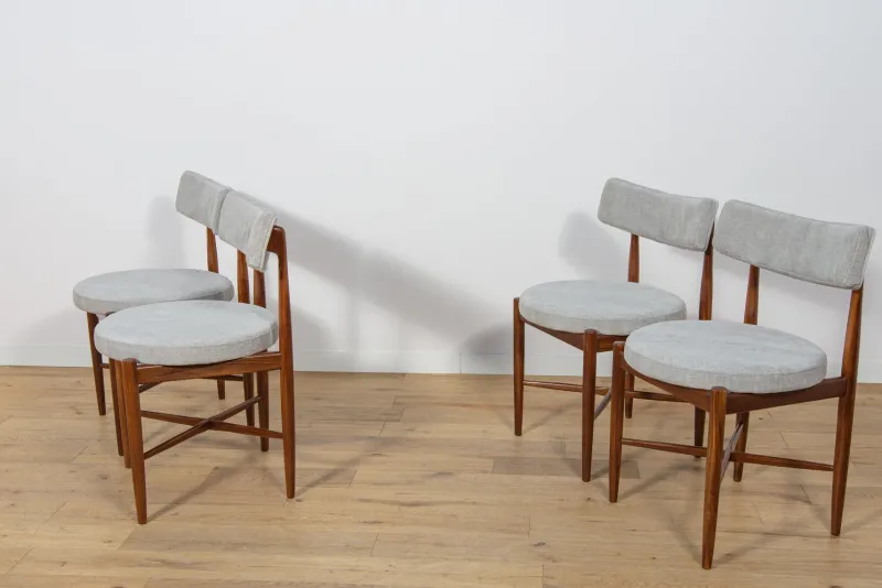 Pamono Mid-Century Teak Dining Chairs by Ib Kofod Larsen for G-Plan, 1960s, Set of 4> Side Chairs & Dining Chairs