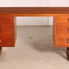 Pamono Mid-Century Teak Dressing Table or Desk with Carved Rosewood Handles, 1960s> Dressing Tables