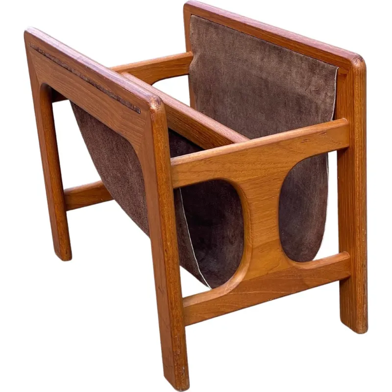 Clearance Pamono Mid-Century Teak Magazine Rack attributed to Aksel Kjersgaard for Salin Møbler, 1963