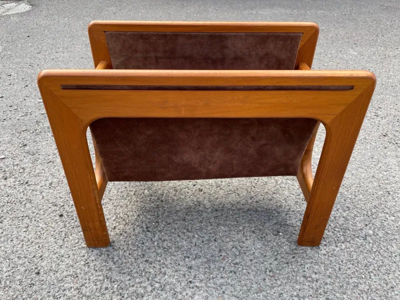 Clearance Pamono Mid-Century Teak Magazine Rack attributed to Aksel Kjersgaard for Salin Møbler, 1963
