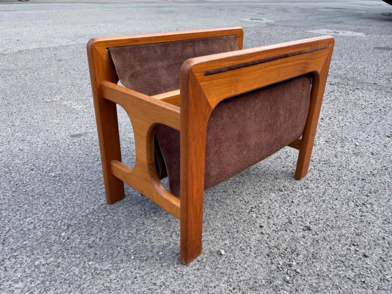 Clearance Pamono Mid-Century Teak Magazine Rack attributed to Aksel Kjersgaard for Salin Møbler, 1963