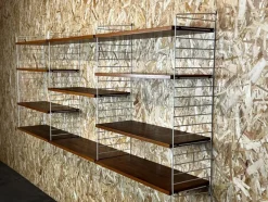 Best Pamono Mid-Century Teak Modular String Shelf by Kajsa & Nils Nisse Strinning, Sweden, 1960s