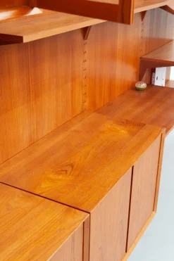Online Pamono Mid-Century Teak Royal Wall Unit by Poul Cadovius for Cado, 1960s