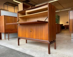 Pamono Mid-Century Teak Secretaire Desk by Marian Grabinski for Ikea> Secretaires