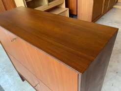 Pamono Mid-Century Teak Secretaire Desk by Marian Grabinski for Ikea><noscript><img width=
