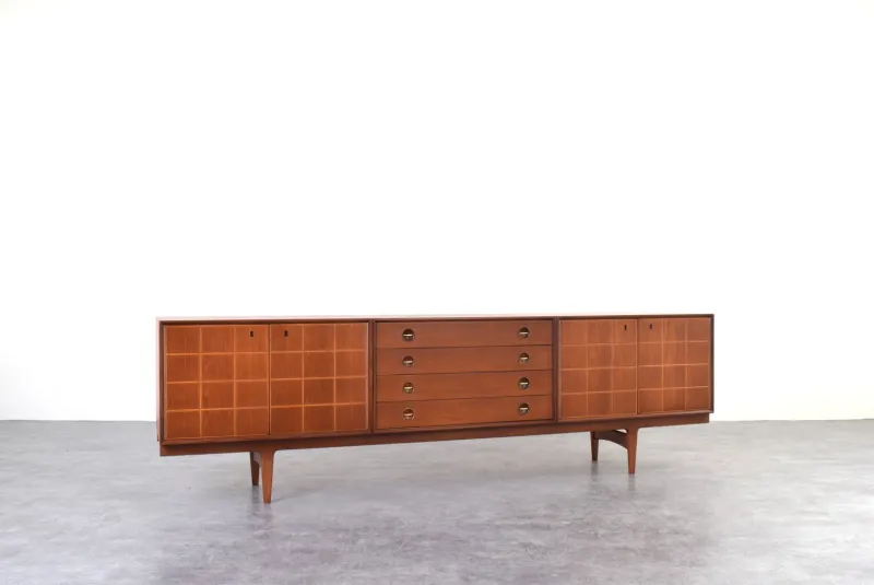 Pamono Mid-Century Teak Sideboard by Rolf Rastad & Adolf Relling for Gustav Bahus, 1960s> Sideboards & Buffets