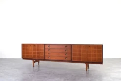 Pamono Mid-Century Teak Sideboard by Rolf Rastad & Adolf Relling for Gustav Bahus, 1960s><noscript><img width=