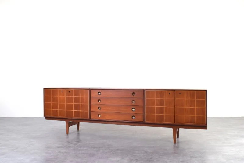 Pamono Mid-Century Teak Sideboard by Rolf Rastad & Adolf Relling for Gustav Bahus, 1960s> Sideboards & Buffets