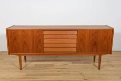 Pamono Mid-Century Teak Sideboard by Nils Jonsson for Hugo Troeds, Sweden, 1960s><noscript><img width=