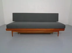 Pamono Mid-Century Teak Sofa or Daybed by Walter Knoll for Knoll Antimott, Germany, 1950s> Daybeds & Chaises Lounges