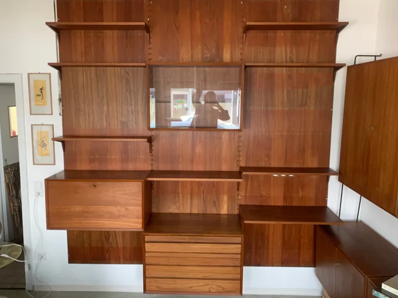 Pamono Mid-Century Teak Wall Unit by Poul Cadovius for Cado> Shelves & Wall Units