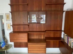 Pamono Mid-Century Teak Wall Unit by Poul Cadovius for Cado><noscript><img width=