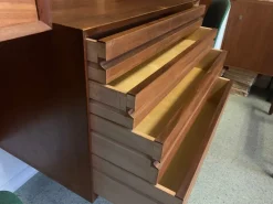 Pamono Mid-Century Teak Wall Unit by Poul Cadovius for Cado><noscript><img width=