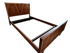Discount Pamono Mid-Century Teak Wood Bed Frame, Spain, 1950s