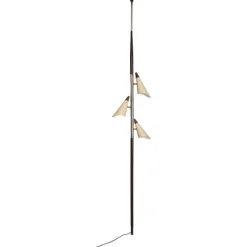Pamono Mid-Century Tension Pole Lamp with Three Shades attrited to Stilnovo, Italy, 1960s> Floor Lamps