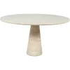 Hot Pamono Mid-Century Travertine Dining Table in the style of Angelo Mangiarotti, Italy, 1970s