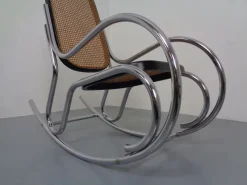 Pamono Mid-Century Tubular Steel & Mesh Rocking Chair, 1960s><noscript><img width=