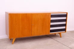 Pamono Mid-Century U-460 Sideboard by Jiří Jiroutek for Interior Prague, Czechoslovakia, 1960s><noscript><img width=