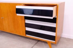 Pamono Mid-Century U-460 Sideboard by Jiří Jiroutek for Interior Prague, Czechoslovakia, 1960s><noscript><img width=