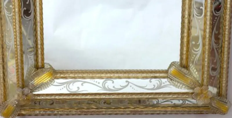 Hot Pamono Mid-Century Venetian Murano Glass Mirror, 1960s