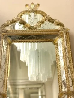 Hot Pamono Mid-Century Venetian Murano Glass Mirror, 1960s