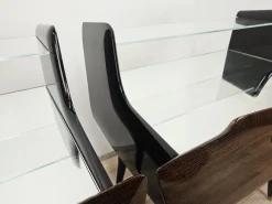 Pamono Mid-Century Venus Bedside Tables in Mahogany and Mirror, 1950s, Set of 2><noscript><img width=
