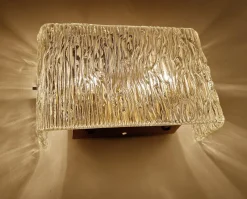 Best Pamono Mid-Century Wall Lights in Glass from Kalmar, 1960s, Set of 2