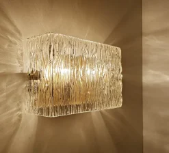 Best Pamono Mid-Century Wall Lights in Glass from Kalmar, 1960s, Set of 2