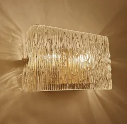 Best Pamono Mid-Century Wall Lights in Glass from Kalmar, 1960s, Set of 2