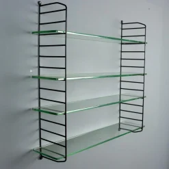 Pamono Mid-Century Wall-Mounted Bookcase, 1960s><noscript><img width=