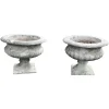 Online Pamono Mid-Century Weathered Cast Stone Garden Planters, 1950, Set of 2