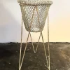 Clearance Pamono Mid-Century White Wire Planter from the Festival of Britain, 1951, Set of 2