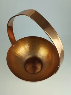 Pamono Mid-Century Wine Cooler in Copper by Eugen Zint, 1960s><noscript><img width=