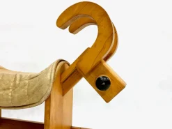 Pamono Mid-Century Wooden Rocking Billy Goat, 1960s><noscript><img width=