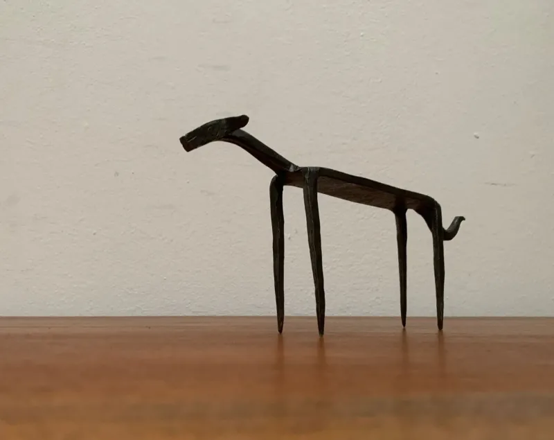 Discount Pamono Mid-Century Wrought Iron Animal Sculpture