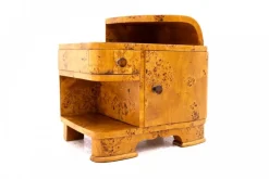 Best Pamono Mid-20th Century Art Deco Bedside Tables, Poland, 1940s, Set of 2