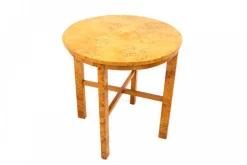 Online Pamono Mid-20th Century Art Deco Birch Side Table, 1950s