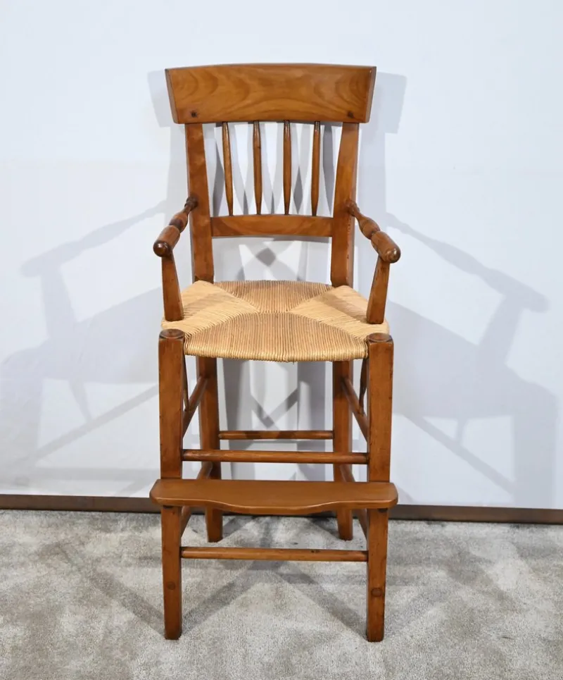 Pamono Mid-19th Century Childrens High Chair in Cherrywood> Children's Chairs
