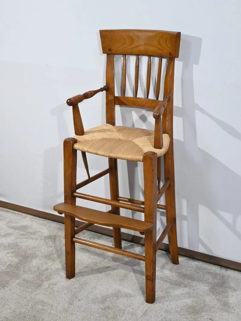 Pamono Mid-19th Century Childrens High Chair in Cherrywood> Children's Chairs