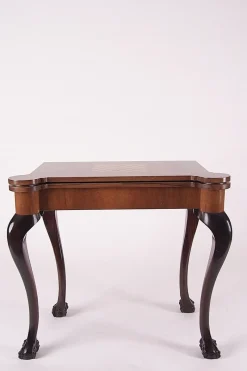 Pamono Mid-19th Century English Style Walnut Card Table> Game Tables