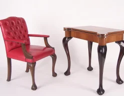 Pamono Mid-19th Century English Style Walnut Card Table><noscript><img width=
