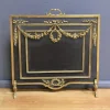 Hot Pamono Mid-19th Century Louis XVI Napoleon III Bronze Fireplace Screen