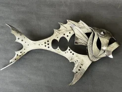 Pamono Miguel Moreno, Metal Fish Sculpture, 1970s, Steel> Abstraction