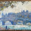Pamono Mikhail Georgievich Abakumov, Paris au Matin, 2003, Oil on Cardboard, Framed> Impressionist